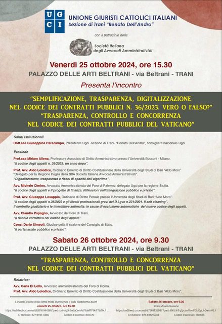 Convegno Trani 26/10